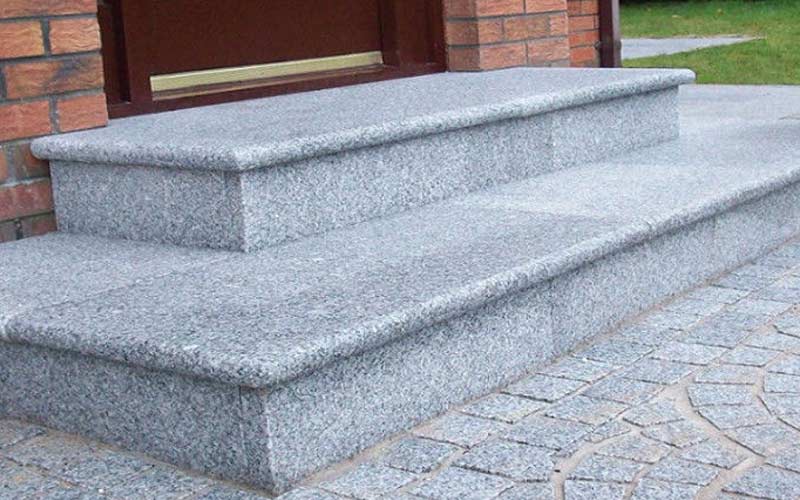 قیمت سنگ پله ممتاز گرانیت سفید نطنز